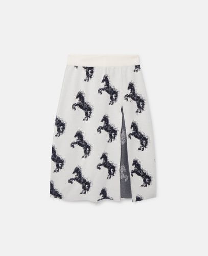 Gonna jacquard Pixel Horse, Donna, , Taglia: XS - Stella McCartney - Modalova