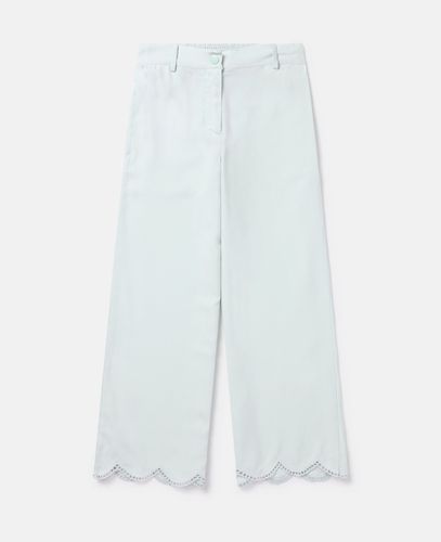 Scalloped Edge Wide Leg Trousers, Donna, , Taglia: 6 - Stella McCartney - Modalova