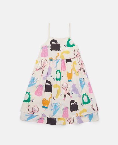 Cats Print Sleeveless Dress, , Size: 2 - Stella McCartney - Modalova