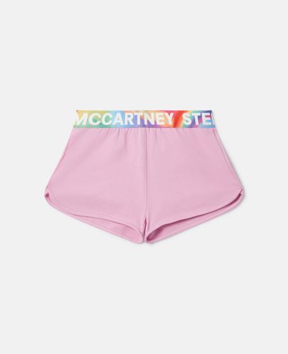 Logo Tape Shorts, Woman, , Size: 12 - Stella McCartney - Modalova