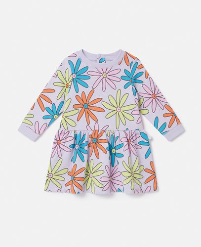 Abito a Maniche Lunghe con Stampa Fiore, Donna, , Taglia: 3m - Stella McCartney - Modalova