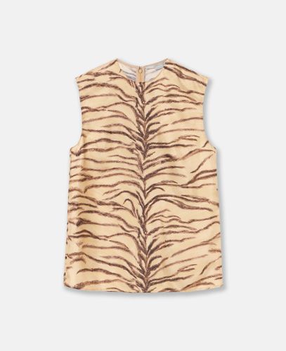 Aermelloses Top mit Tiger Print, Frau, , Größe: 38 - Stella McCartney - Modalova