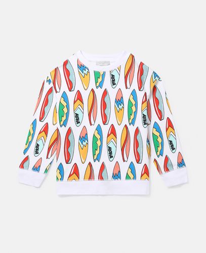 Surfboard Print Sweatshirt, Woman, , Size: 10 - Stella McCartney - Modalova