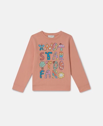 Woodland Lettering Crewneck Sweatshirt, Woman, , Size: 2 - Stella McCartney - Modalova