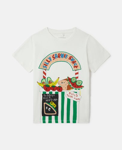 T-shirt Sarnie Snack Stall, Donna, , Taglia: 4 - Stella McCartney - Modalova