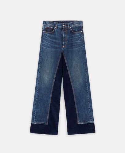 Gerade Cord Jeans mit hoher Taille, Frau, , Größe: 25 - Stella McCartney - Modalova