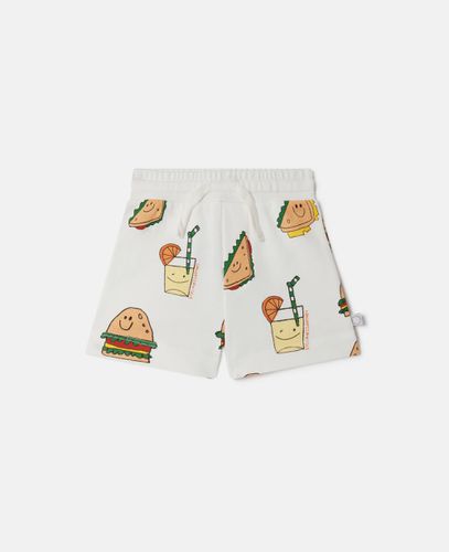 Silly Sandwich Print Drawstring Shorts, Woman, , Size: 6m - Stella McCartney - Modalova