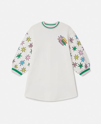 Sweatshirt-Kleid mit leuchtenden Sternen, Frau, /, Größe: 6 - Stella McCartney - Modalova