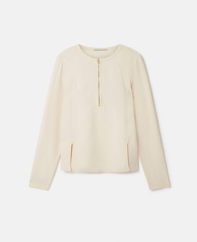 Arlesa Bluse mit zwei Schlitzen und Reißverschluss, Frau, , Größe: 42 - Stella McCartney - Modalova