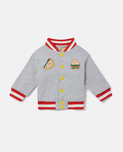 Silly Sandwich Print Reversible Bomber Jacket, Woman, , Size: 3m - Stella McCartney - Modalova