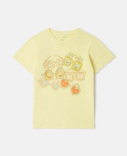 Sunglasses Doodle T-Shirt, Woman, , Size: 10 - Stella McCartney - Modalova