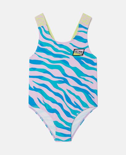 Zebra Print Swimsuit, Donna, , Taglia: 2 - Stella McCartney - Modalova