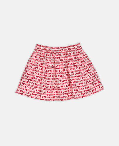 I Love You' Heart Print Shorts, Woman, , Size: 5 - Stella McCartney - Modalova