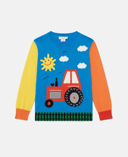 Farmyard Appliqué Knitted Jumper, Woman, , Size: 6 - Stella McCartney - Modalova