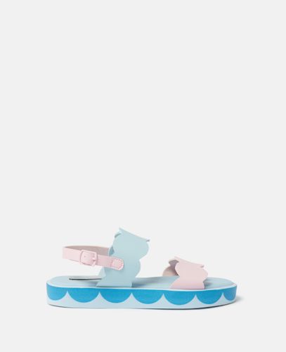 Scalloped Ankle-Buckle Sandals, Woman, /, Size: 26 - Stella McCartney - Modalova