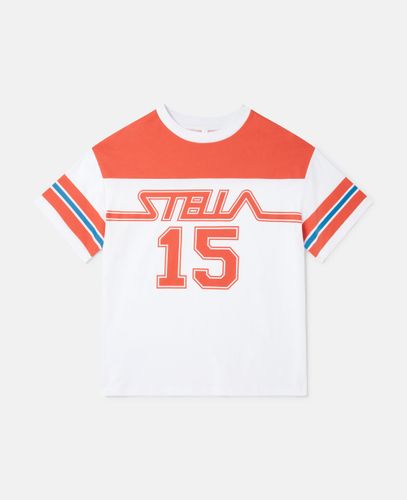 Varsity Logo Graphic T-Shirt, Woman, /, Size: 4 - Stella McCartney - Modalova