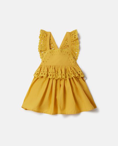 Abito scamiciato in pizzo sangallo, Donna, , Taglia: 9m - Stella McCartney - Modalova