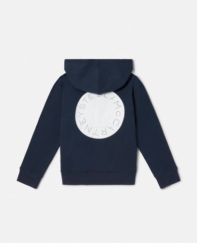 Felpa con Cappuccio e Zip con Logo Stella, , Taglia: 10 - Stella McCartney - Modalova