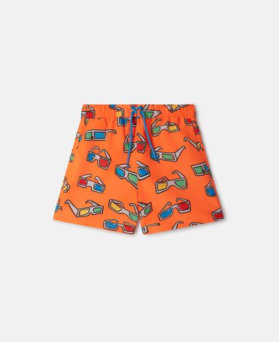 D Glasses Swimming Trunks, Woman, , Size: 2 - Stella McCartney - Modalova