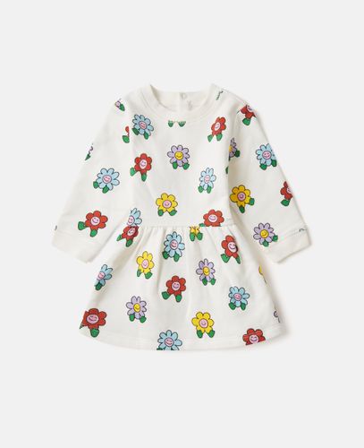 Langarm-Kleid mit Blumen-Print, /, Größe: 24m - Stella McCartney - Modalova