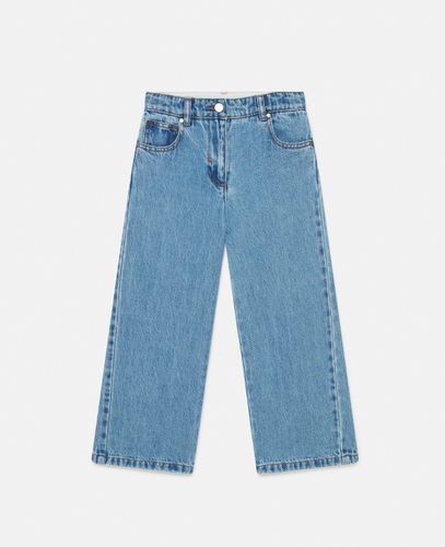 Denim-Jeans mit geradem Bein und Vintage-Waschung, Frau, , Größe: 14h - Stella McCartney - Modalova