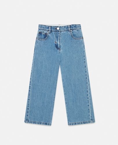 Jeans in Denim con Lavaggio Vintage e Gamba Dritta, Donna, , Taglia: 10 - Stella McCartney - Modalova