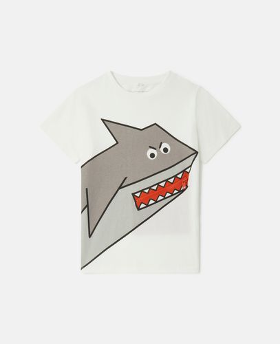 Shark Motif T-Shirt, Woman, , Size: 3 - Stella McCartney - Modalova