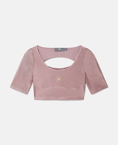 Top corto TruePurpose con scollo arrotondato, Donna, , Taglia: M - Stella McCartney - Modalova