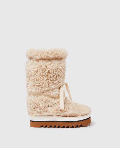 Scarponcini da Neve Sneak-Elyse in Morbido Teddy, Donna, , Taglia: 37 - Stella McCartney - Modalova