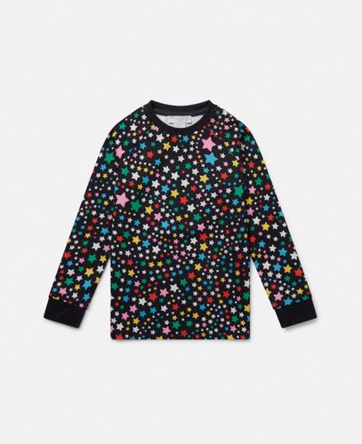 Star Pattern Long-Sleeve T-Shirt, Woman, , Size: 12 - Stella McCartney - Modalova