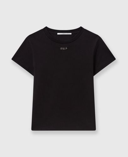 T-Shirt con Logo Charm, Donna, , Taglia: XXS - Stella McCartney - Modalova