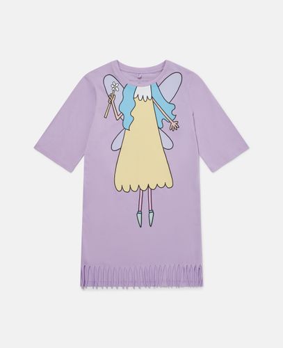 Fairy Graphic Crewneck T-Shirt Dress, Woman, , Size: 6 - Stella McCartney - Modalova