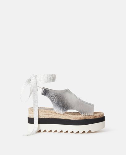 Espadrillas con Plateau Metallizzato Gaia, Donna, , Taglia: 39 - Stella McCartney - Modalova