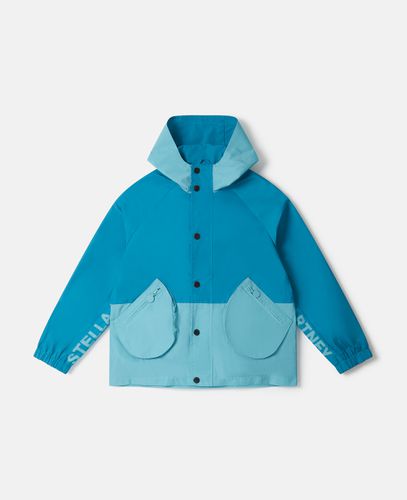 Parka con cappuccio a blocchi di colore, Donna, , Taglia: 3 - Stella McCartney - Modalova