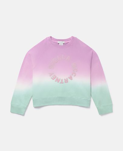 Felpa Ombré con logo, Donna, , Taglia: 4 - Stella McCartney - Modalova