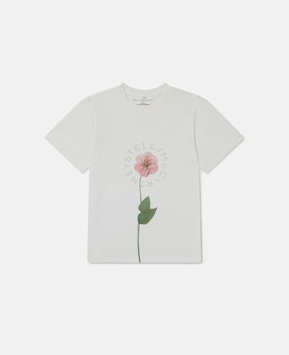 Flower Graphic T-Shirt, Woman, , Size: 10 - Stella McCartney - Modalova