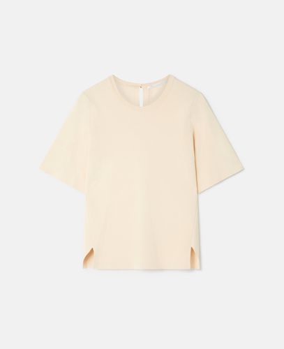 Kastenfoermiges T Shirt mit kurzen Aermeln, Frau, , Größe: M - Stella McCartney - Modalova