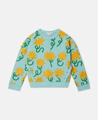 Sunflower Print Sweatshirt, Woman, , Size: 14 - Stella McCartney - Modalova