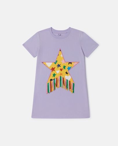 Star Graphic Fringe T-Shirt Dress, Donna, , Taglia: 5 - Stella McCartney - Modalova