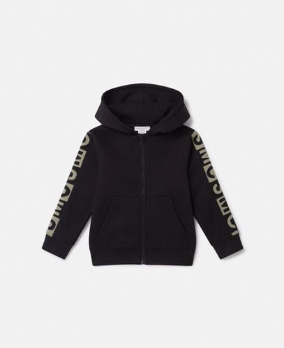 Sweatshirt mit Logo-Grafik, Kapuze und Reissverschluss, Frau, , Größe: 8 - Stella McCartney - Modalova