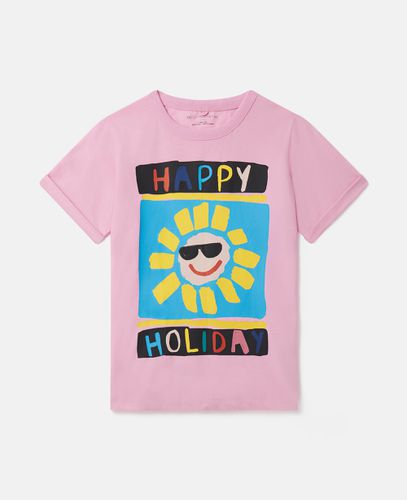 Happy Holiday T-Shirt, Woman, , Size: 10 - Stella McCartney - Modalova