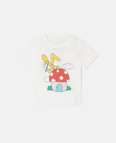 Magicians Bunny Graphic Crewneck T-Shirt, Woman, , Size: 9m - Stella McCartney - Modalova