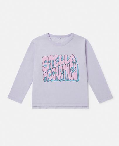 Stella Graphic Long-Sleeve T-Shirt, Woman, , Size: 14h - Stella McCartney - Modalova