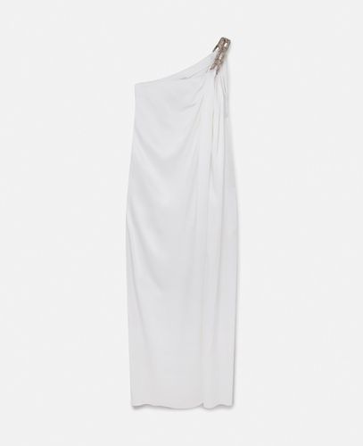 Falabella Crystal Chain Double Satin One-Shoulder Gown, Woman, , Size: 36 - Stella McCartney - Modalova