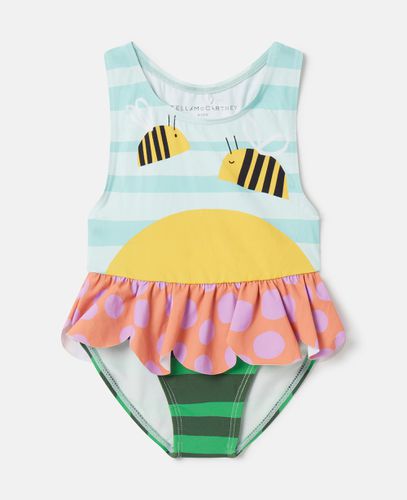 Bumblebee Landscape Print Swimsuit, Donna, , Taglia: 18m - Stella McCartney - Modalova