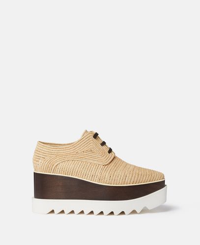 Scarpe in raffia con plateau Elyse, Donna, , Taglia: 35h - Stella McCartney - Modalova