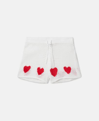 Heart Crocheted Shorts, , Size: 3 - Stella McCartney - Modalova