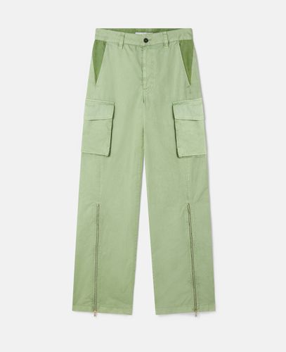 Pantaloni cargo in cotone biologico, Donna, , Taglia: 36 - Stella McCartney - Modalova