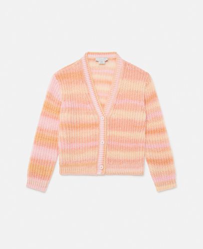 Cardigan in Maglia a Righe Arcobaleno, Donna, , Taglia: 14 - Stella McCartney - Modalova