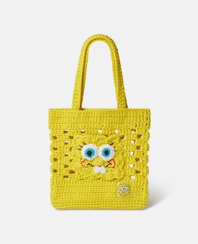 Sponge Bob Graphic Crochet Tote Bag, Woman - Stella McCartney - Modalova